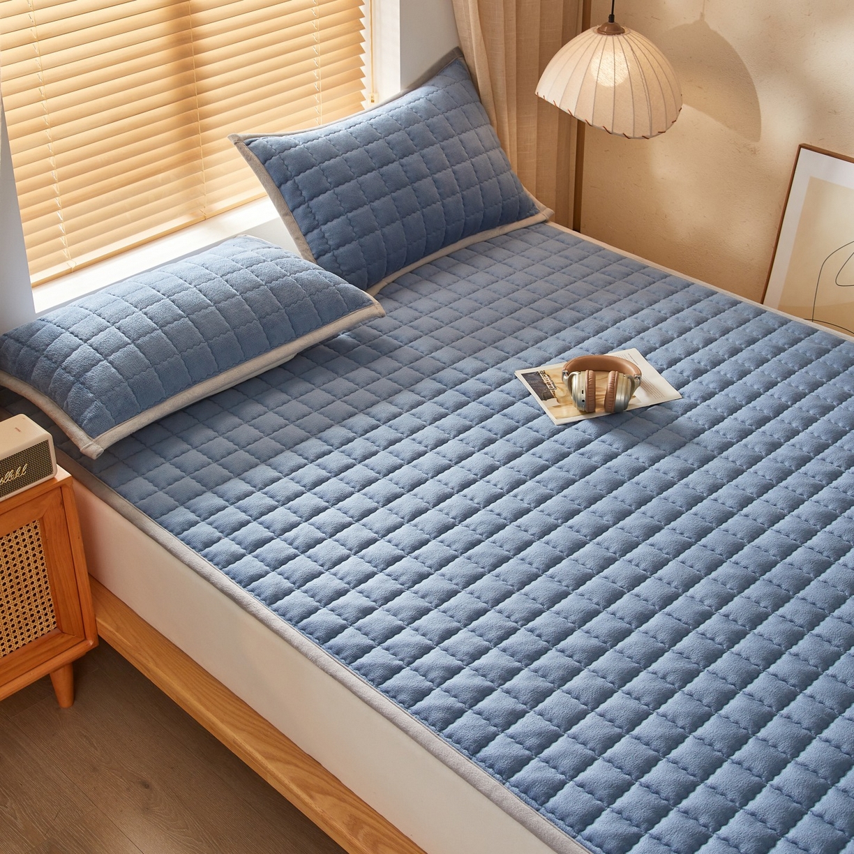 91家纺网 家纺一手货源 找家纺 （总）芊梵床垫 2025新款牛奶绒褥子系列-无烫画版