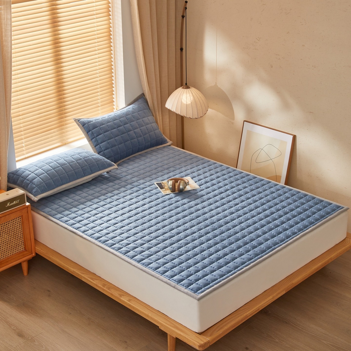 91家纺网 家纺一手货源 找家纺 （总）芊梵床垫 2025新款牛奶绒褥子系列-无烫画版