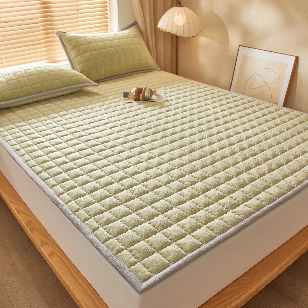 91家纺网 家纺一手货源 找家纺 （总）芊梵床垫 2025新款牛奶绒褥子系列-无烫画版