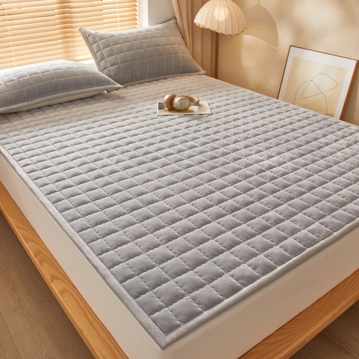 91家纺网 家纺一手货源 找家纺 （总）芊梵床垫 2025新款牛奶绒褥子系列-无烫画版