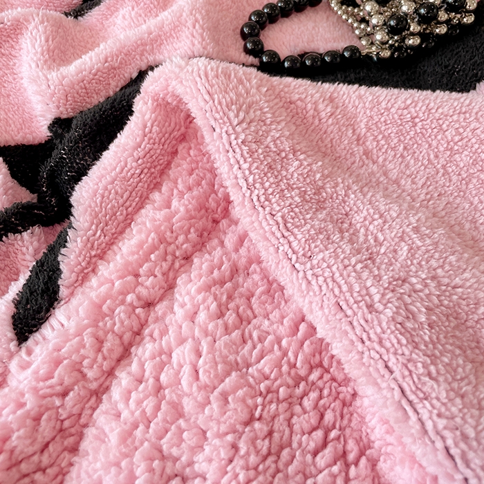 91家纺网 家纺一手货源 找家纺 （总）楼兰公主毛毯专供 2025爆款阳离子赫本双层单层羊羔绒跨境绒毯