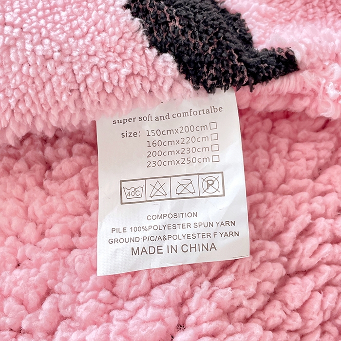 91家纺网 家纺一手货源 找家纺 楼兰公主毛毯专供 2025爆款阳离子赫本双层单层羊羔绒跨境绒毯 赫本-黛粉