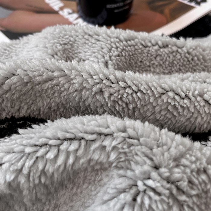 91家纺网 家纺一手货源 找家纺 楼兰公主毛毯专供 2025爆款阳离子赫本双层单层羊羔绒跨境绒毯 赫本-浅灰