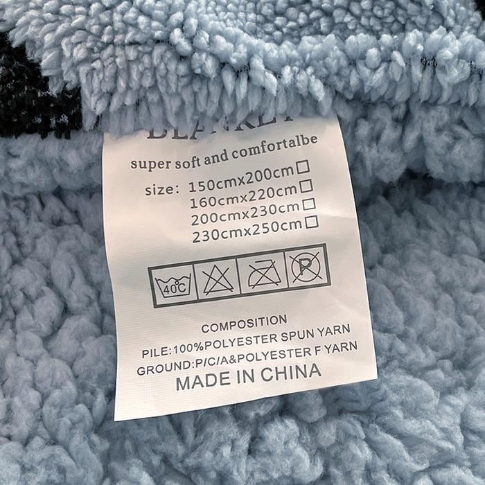 91家纺网 家纺一手货源 找家纺 楼兰公主毛毯专供 2025爆款阳离子赫本双层单层羊羔绒跨境绒毯 赫本-深蓝