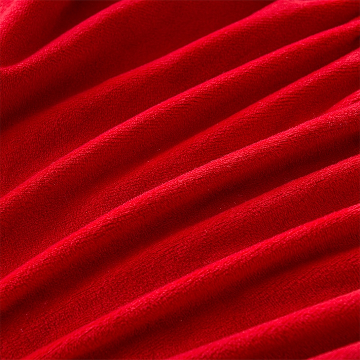 91家纺网 家纺一手货源 找家纺 云木里 2025新款秋冬牛奶绒刺绣夹棉床笠 三色熊-酒红