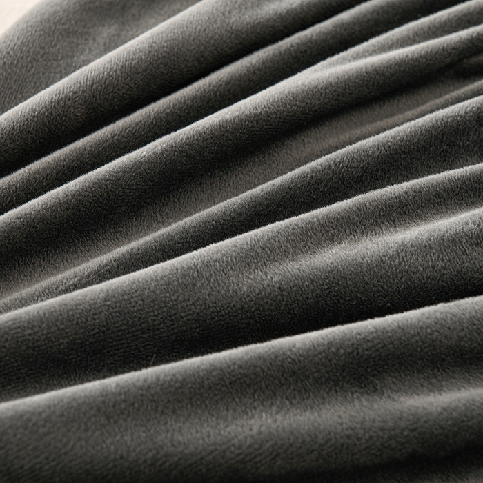 91家纺网 家纺一手货源 找家纺 云木里 2025新款秋冬牛奶绒刺绣夹棉床笠 郁金香-深灰