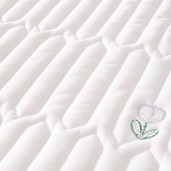 91家纺网 家纺一手货源 找家纺 云木里 2025新款秋冬牛奶绒刺绣夹棉床笠 郁金香-深灰