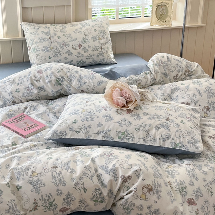 91家纺网 家纺一手货源 找家纺 （总）小叮当家纺仓储工厂店 2025新款13372碎花系列全棉纯棉印花四件套