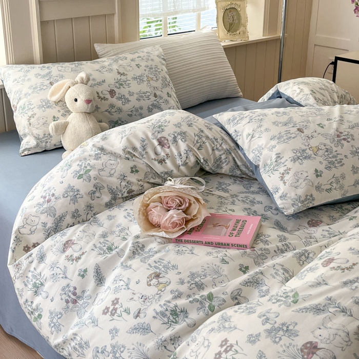 91家纺网 家纺一手货源 找家纺 （总）小叮当家纺仓储工厂店 2025新款13372碎花系列全棉纯棉印花四件套