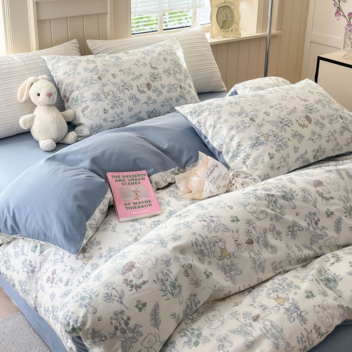 91家纺网 家纺一手货源 找家纺 （总）小叮当家纺仓储工厂店 2025新款13372碎花系列全棉纯棉印花四件套