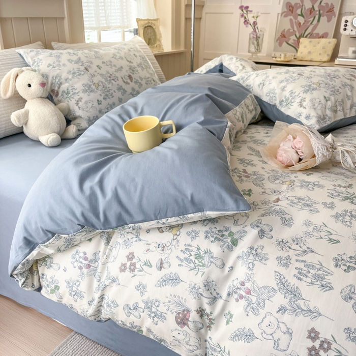 91家纺网 家纺一手货源 找家纺 （总）小叮当家纺仓储工厂店 2025新款13372碎花系列全棉纯棉印花四件套