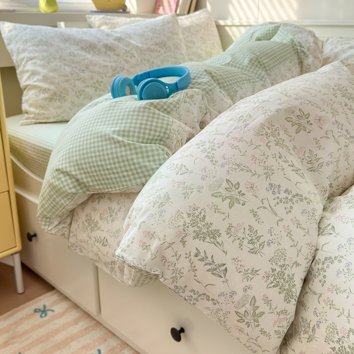 91家纺网 家纺一手货源 找家纺 （总）小叮当家纺仓储工厂店 2025新款13372碎花系列全棉纯棉印花四件套