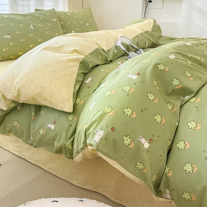 91家纺网 家纺一手货源 找家纺 （总）小叮当家纺仓储工厂店 2025新款13372碎花系列全棉纯棉印花四件套