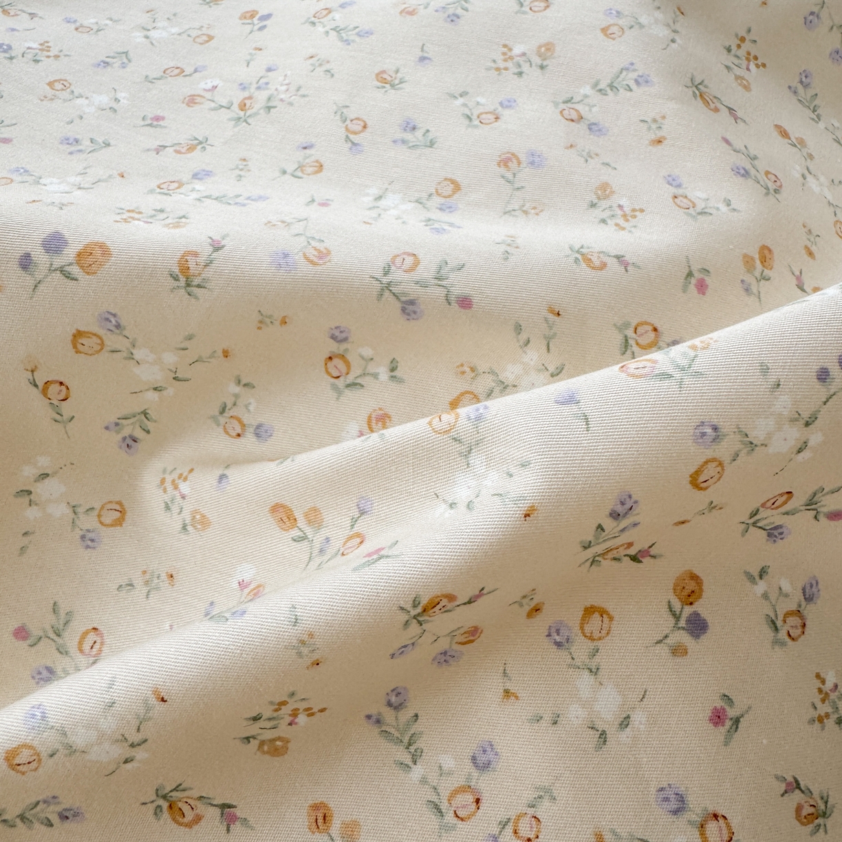 91家纺网 家纺一手货源 找家纺 小叮当家纺仓储工厂店 2025新款13372碎花系列全棉纯棉印花四件套 葵语