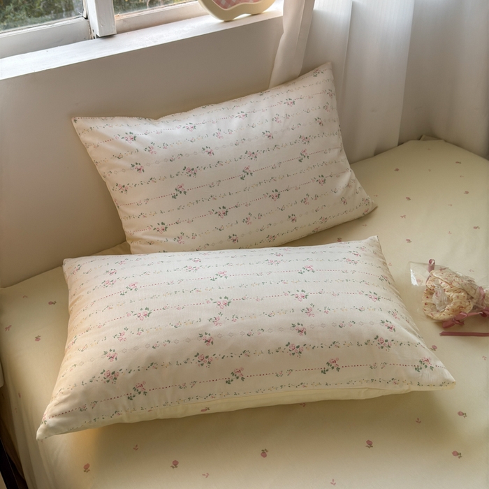 91家纺网 家纺一手货源 找家纺 小叮当家纺仓储工厂店 2025新款13372碎花系列全棉纯棉印花四件套 镜之密语