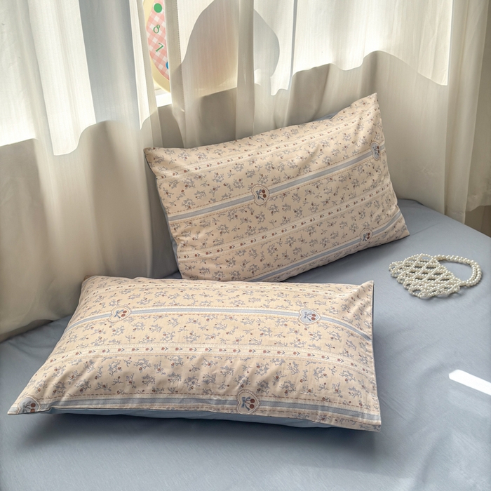 91家纺网 家纺一手货源 找家纺 小叮当家纺仓储工厂店 2025新款13372碎花系列全棉纯棉印花四件套 甜心樱桃