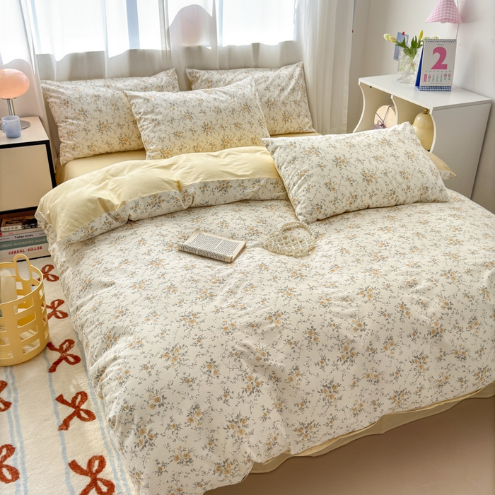 91家纺网 家纺一手货源 找家纺 小叮当家纺仓储工厂店 2025新款13372碎花系列全棉纯棉印花四件套 汐颜