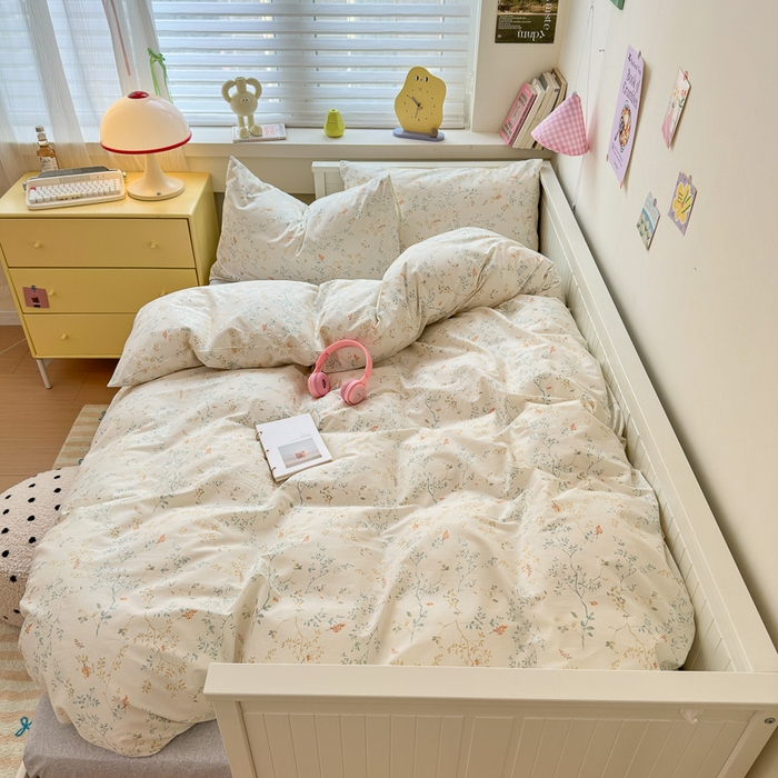 91家纺网 家纺一手货源 找家纺 小叮当家纺仓储工厂店 2025新款13372碎花系列全棉纯棉印花四件套 南枝