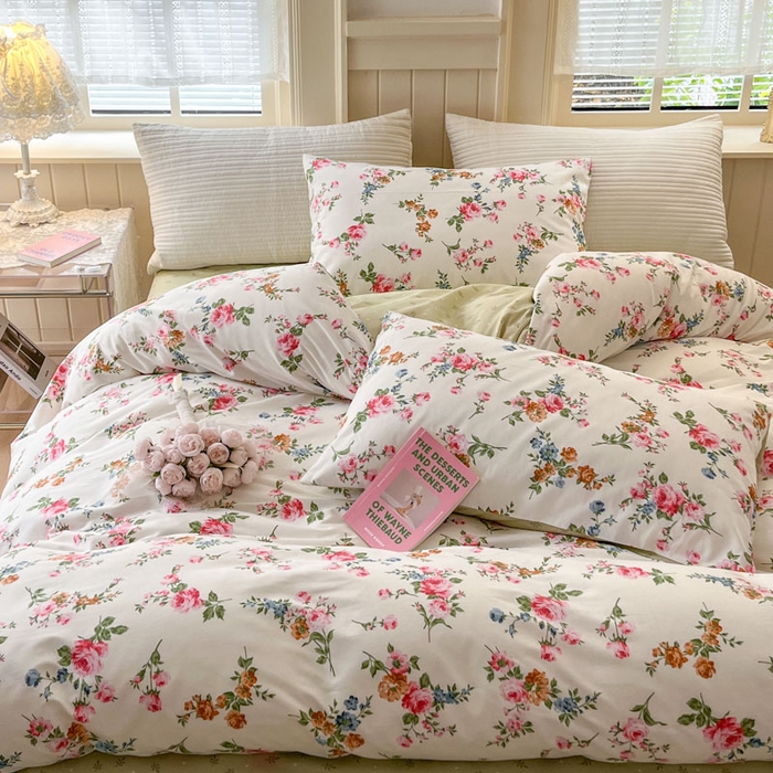 91家纺网 家纺一手货源 找家纺 小叮当家纺仓储工厂店 2025新款13372碎花系列全棉纯棉印花四件套 琪琪子