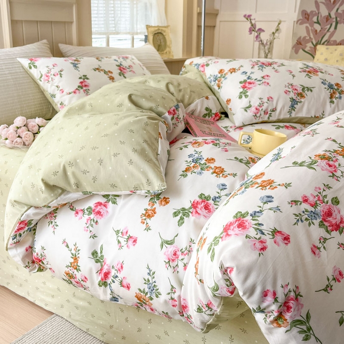 91家纺网 家纺一手货源 找家纺 小叮当家纺仓储工厂店 2025新款13372碎花系列全棉纯棉印花四件套 琪琪子