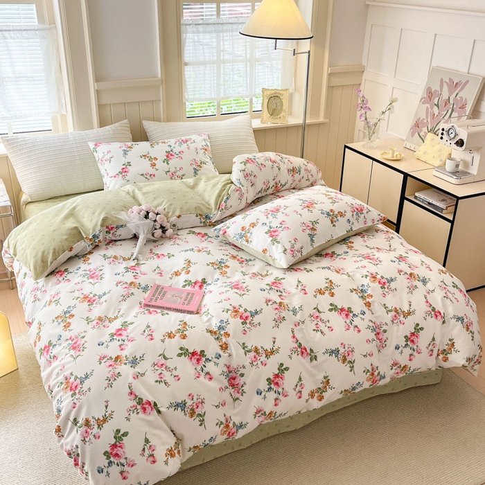 91家纺网 家纺一手货源 找家纺 小叮当家纺仓储工厂店 2025新款13372碎花系列全棉纯棉印花四件套 琪琪子