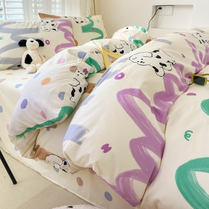 小叮当家纺仓储工厂店 2025新款13372碎花系列全棉纯棉印花四件套 甜百利