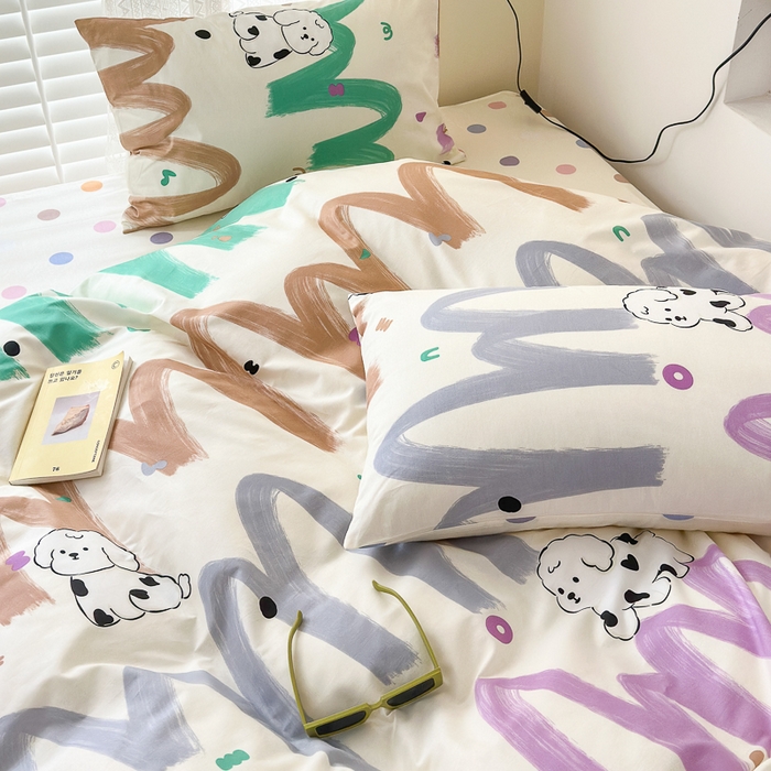 91家纺网 家纺一手货源 找家纺 小叮当家纺仓储工厂店 2025新款13372碎花系列全棉纯棉印花四件套 甜百利