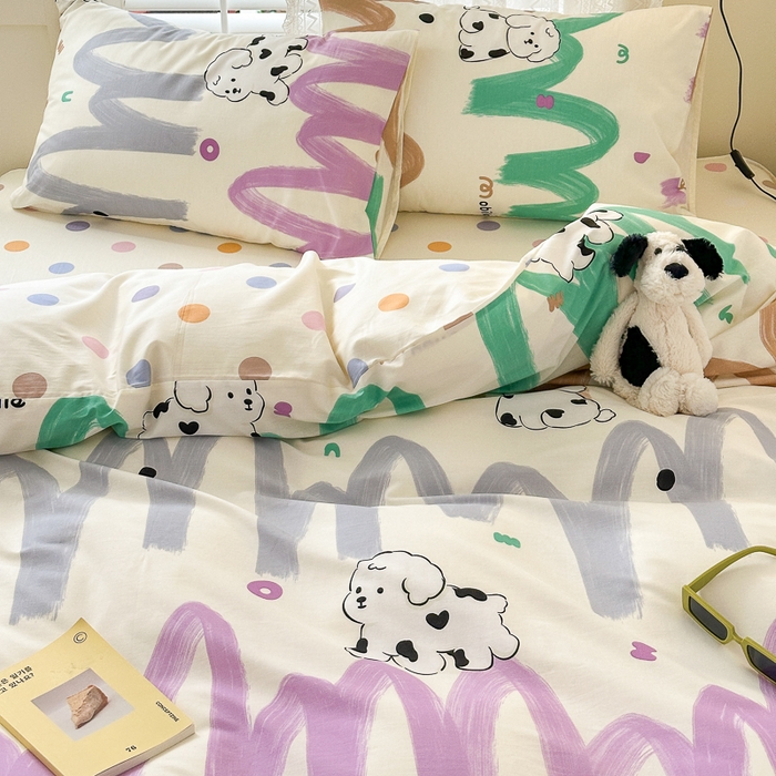 91家纺网 家纺一手货源 找家纺 小叮当家纺仓储工厂店 2025新款13372碎花系列全棉纯棉印花四件套 甜百利