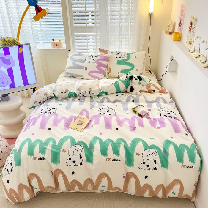 91家纺网 家纺一手货源 找家纺 小叮当家纺仓储工厂店 2025新款13372碎花系列全棉纯棉印花四件套 甜百利