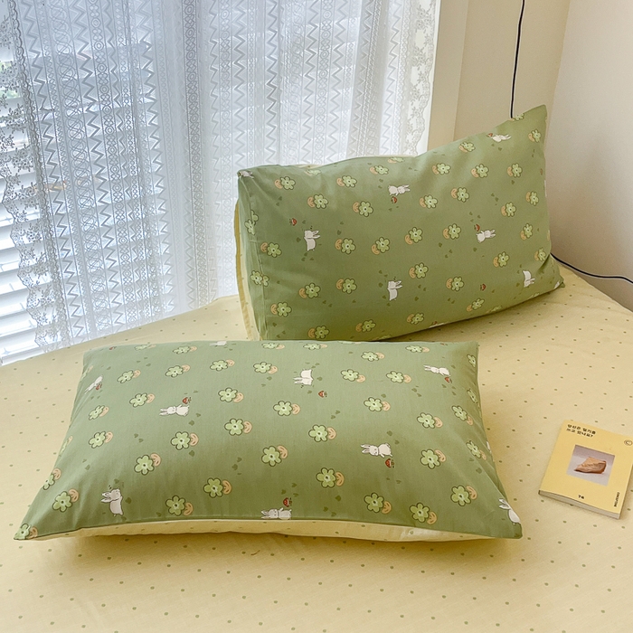 91家纺网 家纺一手货源 找家纺 小叮当家纺仓储工厂店 2025新款13372碎花系列全棉纯棉印花四件套 琪琪兔