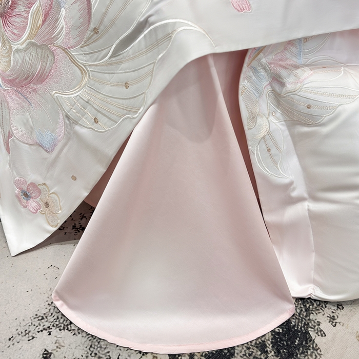 91家纺网 家纺一手货源 找家纺 （总）星蕴家纺 2025新款正宗澳棉长绒棉贡缎四件套-晨曦