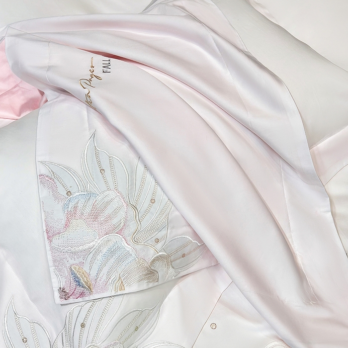 91家纺网 家纺一手货源 找家纺 （总）星蕴家纺 2025新款正宗澳棉长绒棉贡缎四件套-晨曦