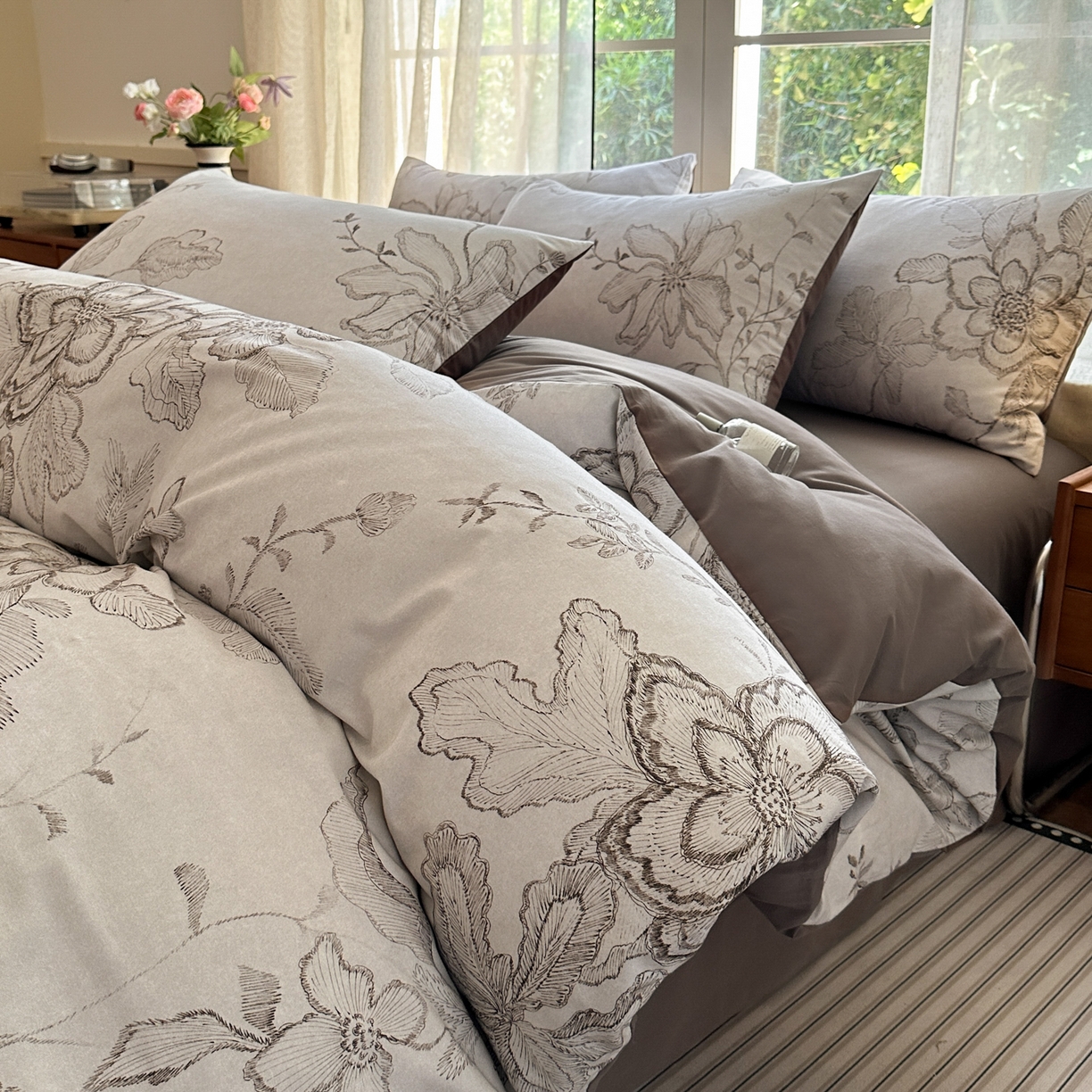 91家纺网 家纺一手货源 找家纺 （总）小叮当家纺仓储工厂店 2025新款数码印花全棉纯棉磨毛四件套