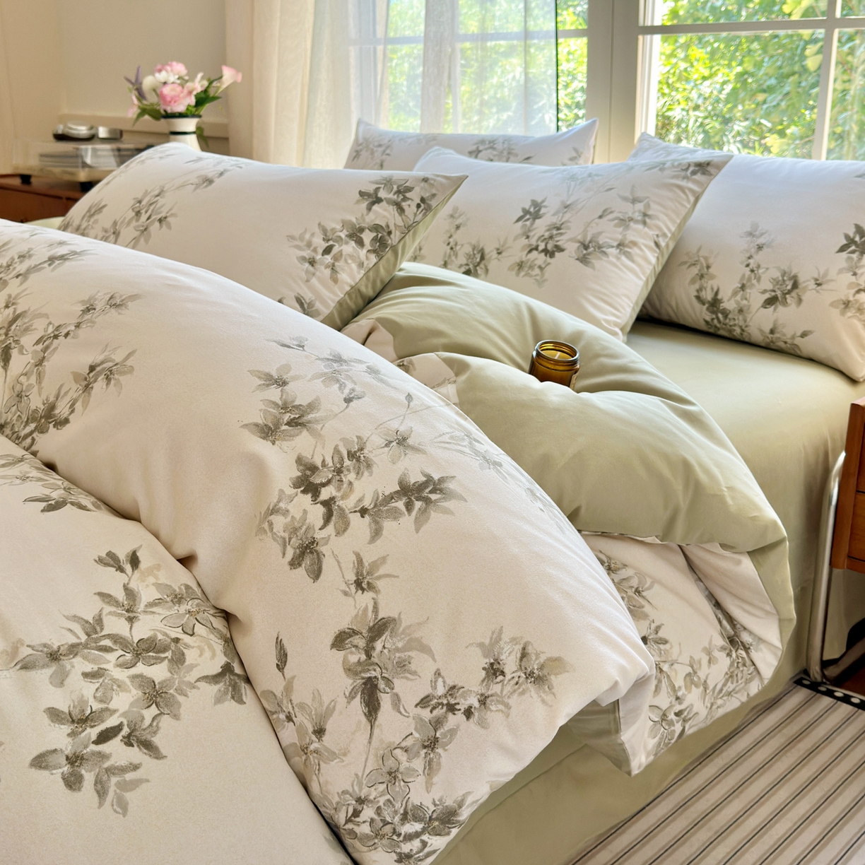 91家纺网 家纺一手货源 找家纺 （总）小叮当家纺仓储工厂店 2025新款数码印花全棉纯棉磨毛四件套