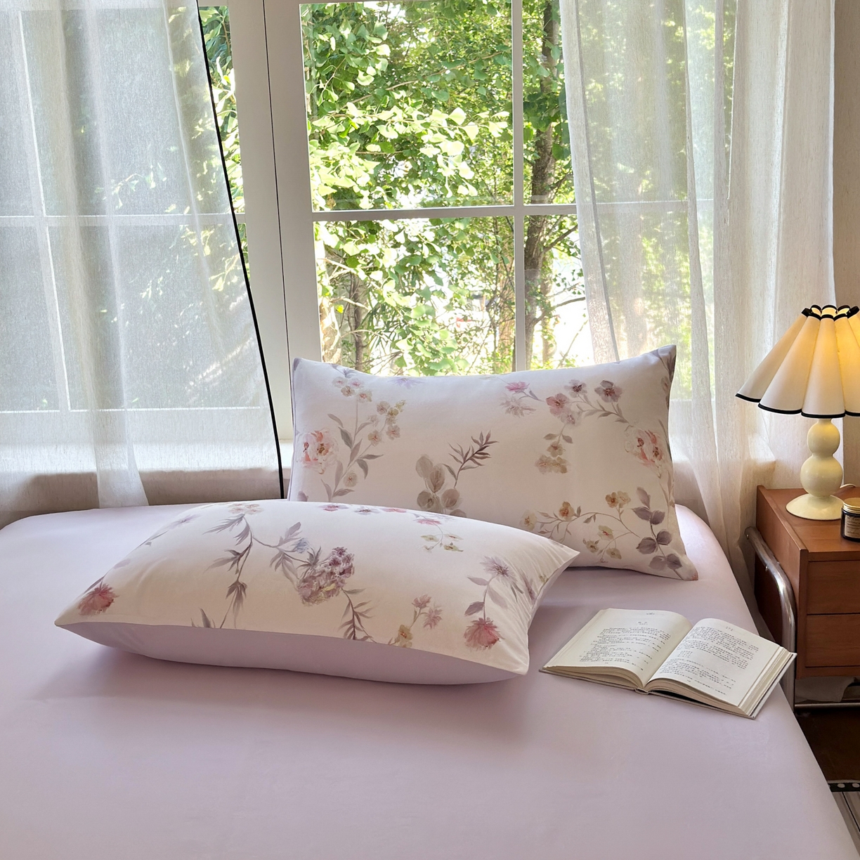 91家纺网 家纺一手货源 找家纺 小叮当家纺仓储工厂店 2025新款数码印花全棉纯棉磨毛四件套 艾丽娅