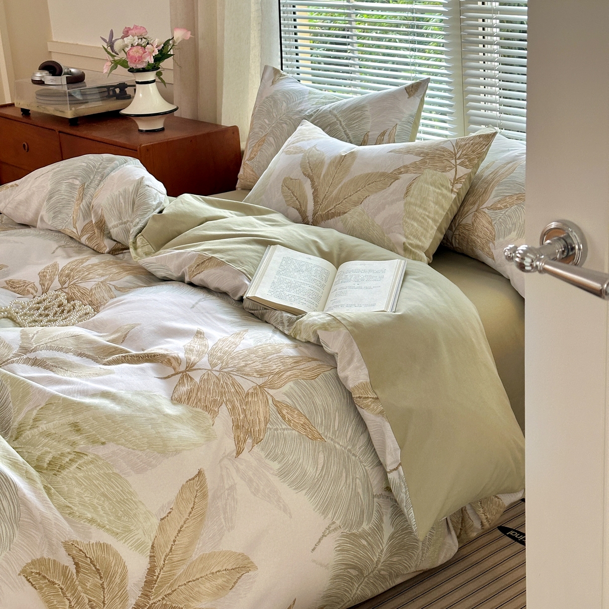 91家纺网 家纺一手货源 找家纺 小叮当家纺仓储工厂店 2025新款数码印花全棉纯棉磨毛四件套 梵弥