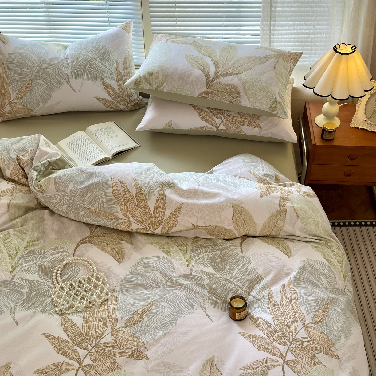 91家纺网 家纺一手货源 找家纺 小叮当家纺仓储工厂店 2025新款数码印花全棉纯棉磨毛四件套 梵弥