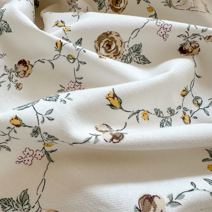 91家纺网 家纺一手货源 找家纺 小叮当家纺仓储工厂店 2025新款数码印花全棉纯棉磨毛四件套 浅汐