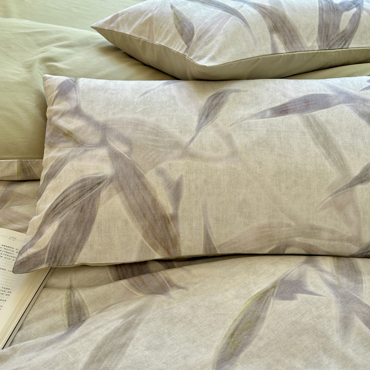 91家纺网 家纺一手货源 找家纺 小叮当家纺仓储工厂店 2025新款数码印花全棉纯棉磨毛四件套 清风徐来