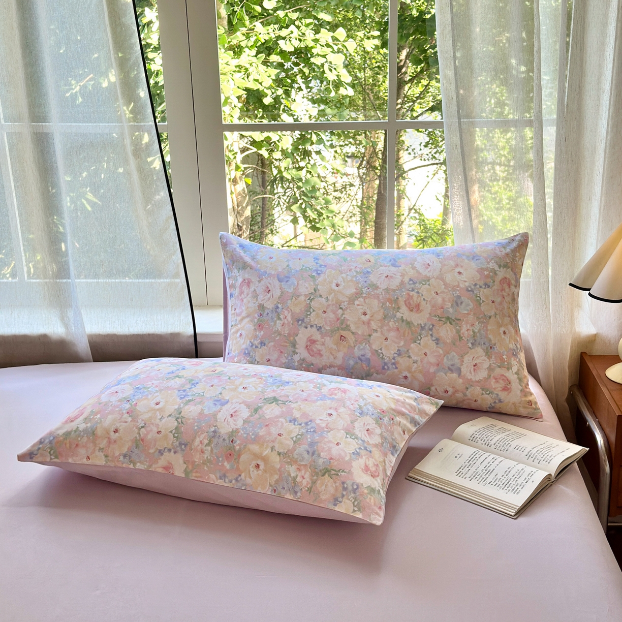 91家纺网 家纺一手货源 找家纺 小叮当家纺仓储工厂店 2025新款数码印花全棉纯棉磨毛四件套 星辰