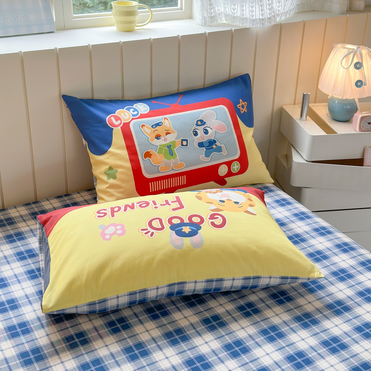 91家纺网 家纺一手货源 找家纺 小叮当家纺仓储工厂店 2025新款数码印花全棉纯棉磨毛毛巾绣四件套 动物乌托邦