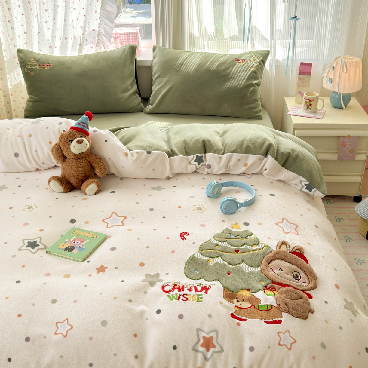 91家纺网 家纺一手货源 找家纺 （总）小叮当家纺仓储工厂店 2025新款牛奶绒毛巾绣贴布绣牛奶绒四件套