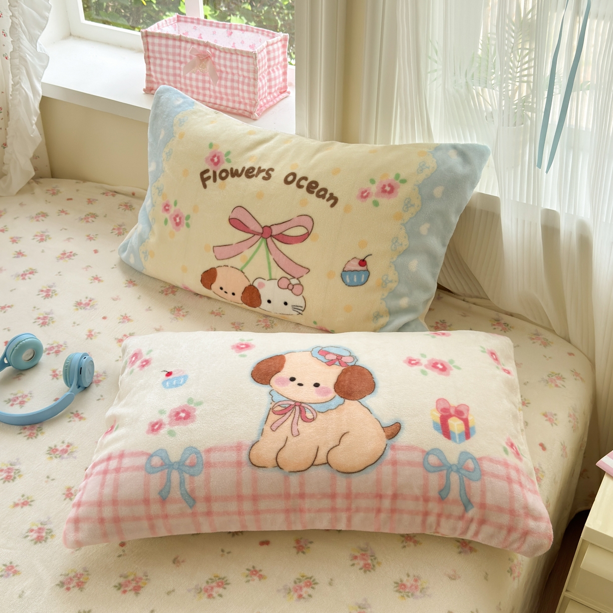 91家纺网 家纺一手货源 找家纺 小叮当家纺仓储工厂店 2025新款牛奶绒毛巾绣贴布绣牛奶绒四件套 毛绒森林