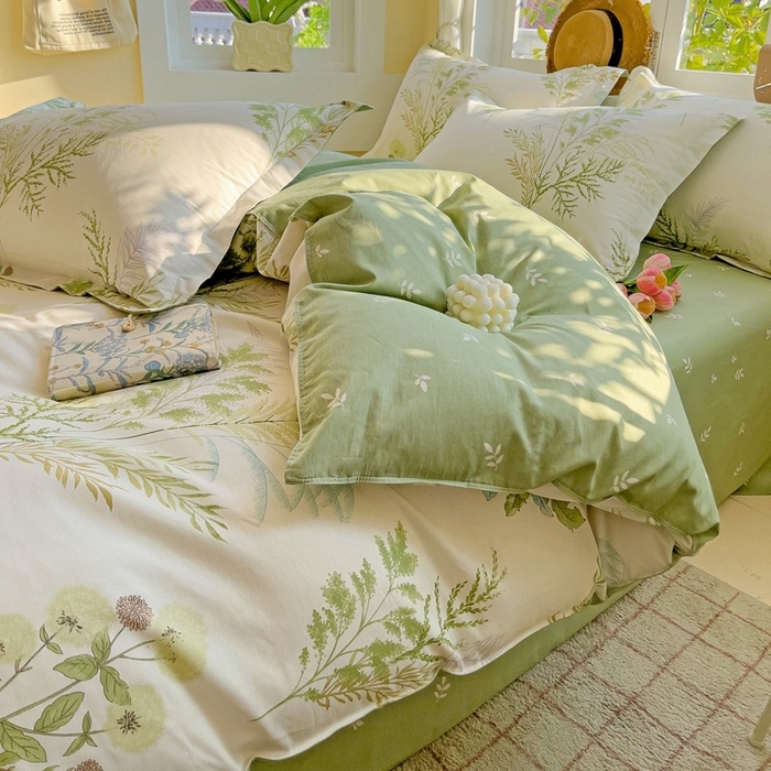 91家纺网 家纺一手货源 找家纺 鸿琪家纺 2025新款全棉12868四件套多规格纯棉四件套