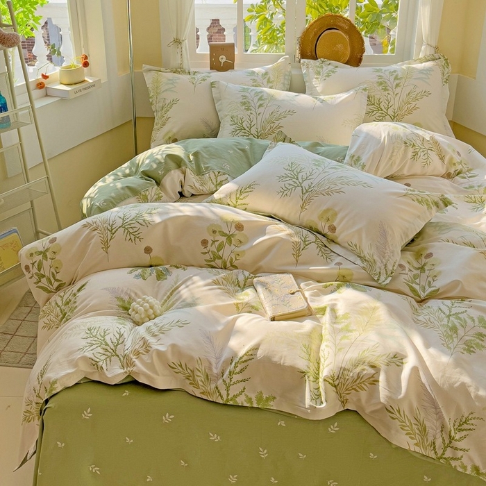 91家纺网 家纺一手货源 找家纺 鸿琪家纺 2025新款全棉12868四件套多规格纯棉四件套