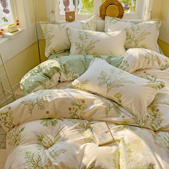 91家纺网 家纺一手货源 找家纺 鸿琪家纺 2025新款全棉12868四件套多规格纯棉四件套