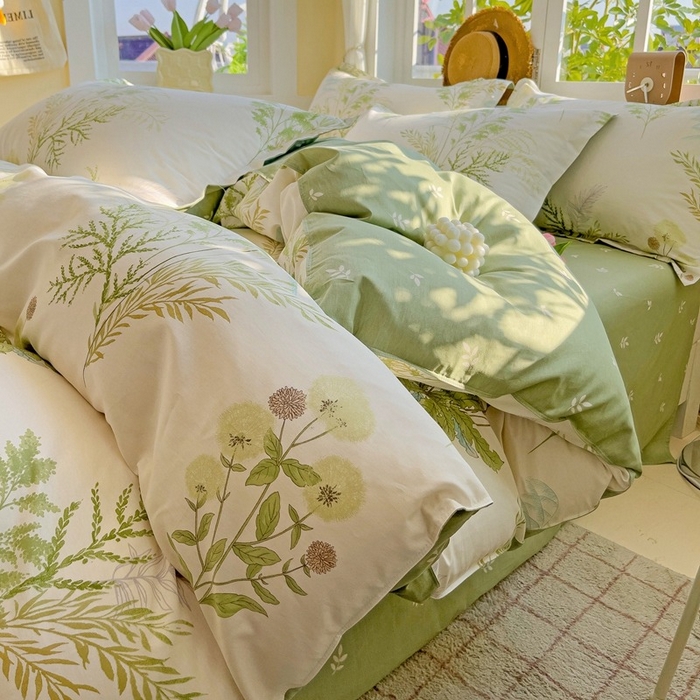 91家纺网 家纺一手货源 找家纺 鸿琪家纺 2025新款全棉12868四件套多规格纯棉四件套