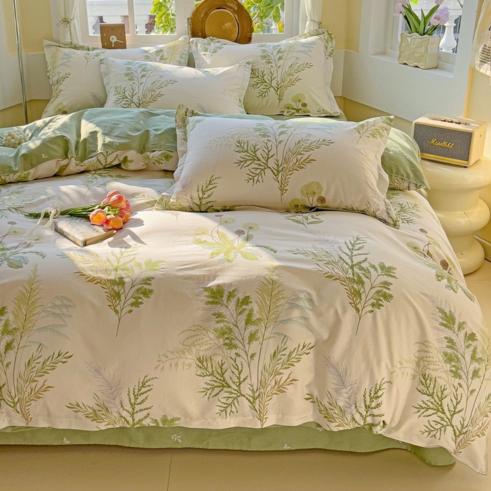 91家纺网 家纺一手货源 找家纺 鸿琪家纺 2025新款全棉12868四件套多规格纯棉四件套