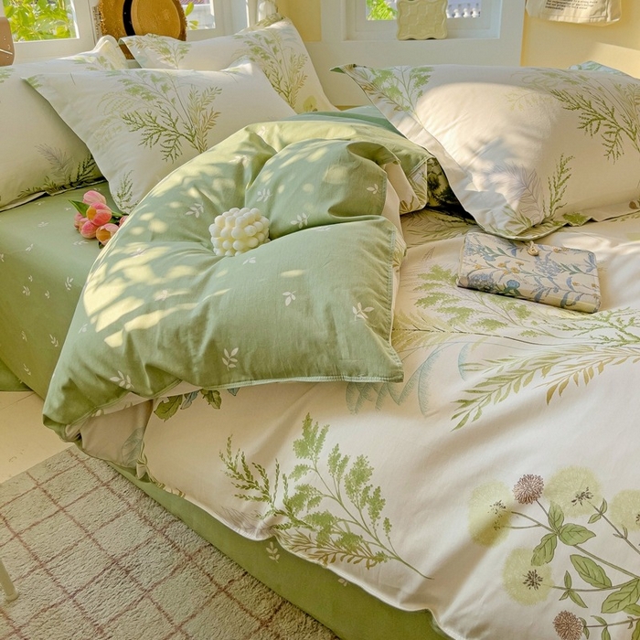 91家纺网 家纺一手货源 找家纺 鸿琪家纺 2025新款全棉12868四件套多规格纯棉四件套