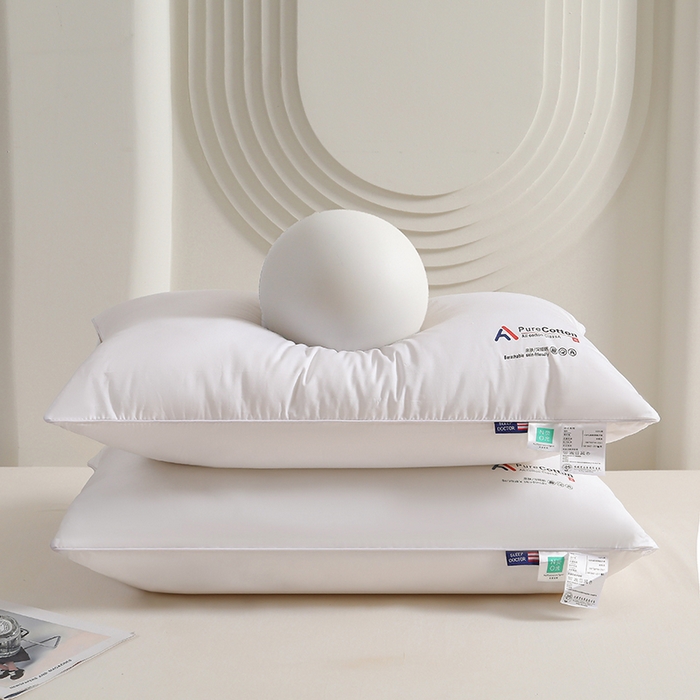 91家纺网 家纺一手货源 找家纺 （总）小叮当家纺仓储工厂店 2025新款全棉不易变形酒店枕头枕芯家用单人护颈椎睡眠学生宿舍枕头